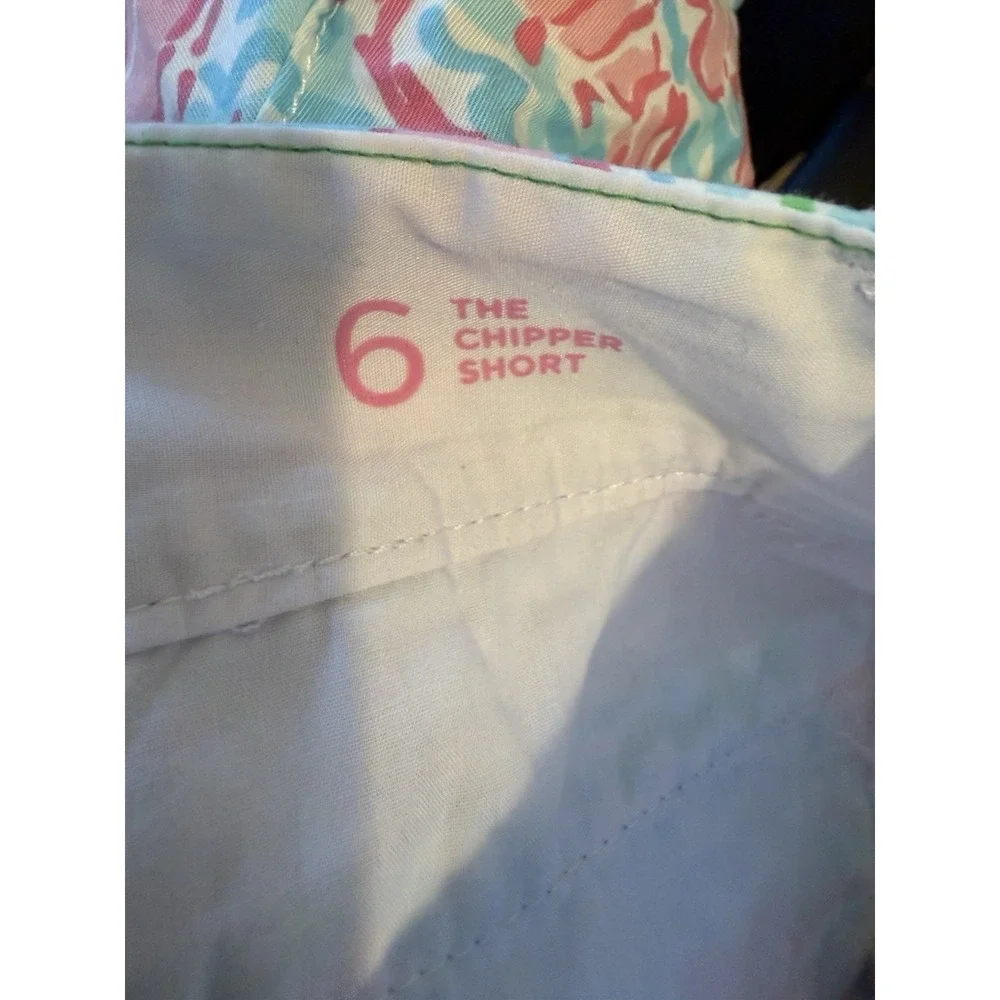 Lilly Pulitzer Womens 6 The Chipper Bermuda Golf Summer Shorts Lobster Print
